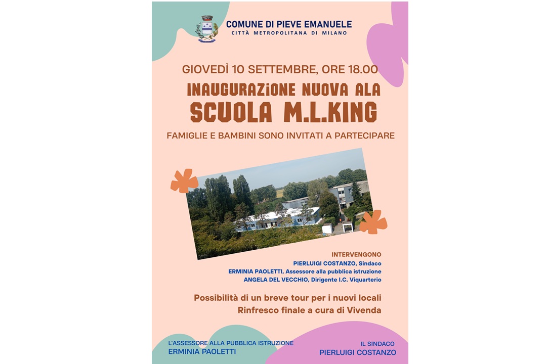 Inaugurazione nuova ala scuola primaria M.L. King